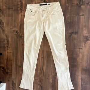 Miss Sixty satin white low rise pants rare